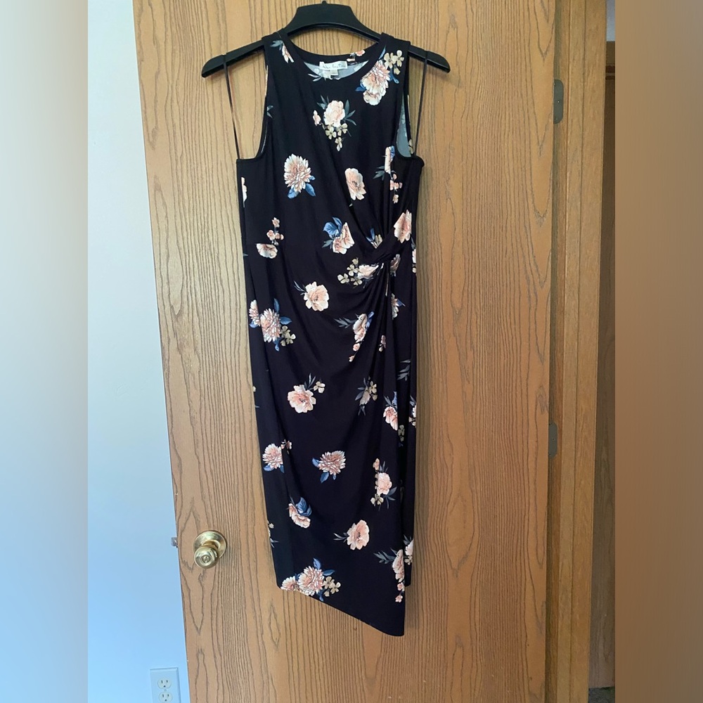 Black floral dress